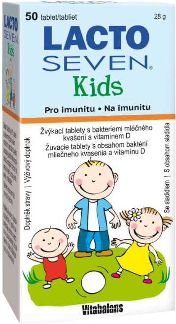 Vitabalans Lacto Seven Kids 50 tablet