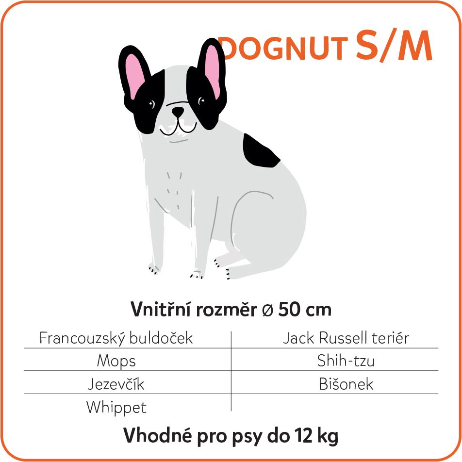 Explorer dog Pelech ortopedický Dognut Espresso Brown 76 cm