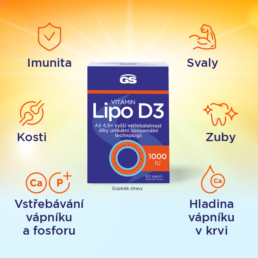 GS Vitamín Lipo D3 1000 IU
