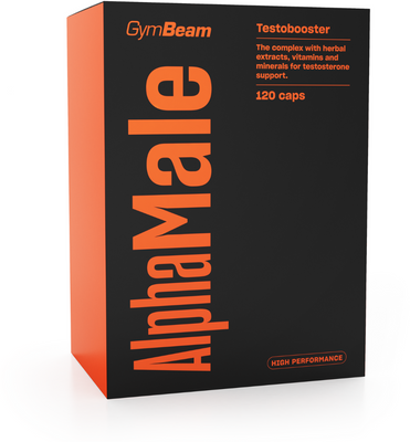 GymBeam AlphaMale TestoBooster unflavored 120 kapslí