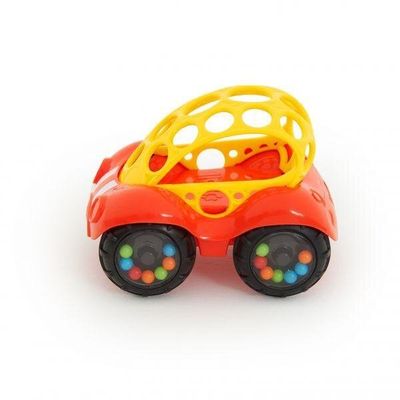 Oball Hračka autíčko Rattle&Roll™, červené 3m+