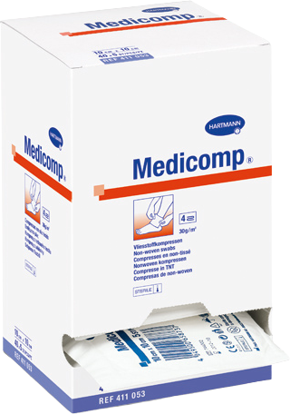 Hartmann Kompres Medicomp nester.10 x 20 cm 100 ks