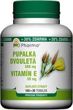 Bio Pharma Pupalka dvouletá 500 mg + Vitamín E 50 mg 130 tobolek