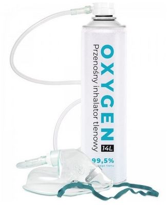 Oxygen 99,5% hordozható oxigén inhalátor 14 l