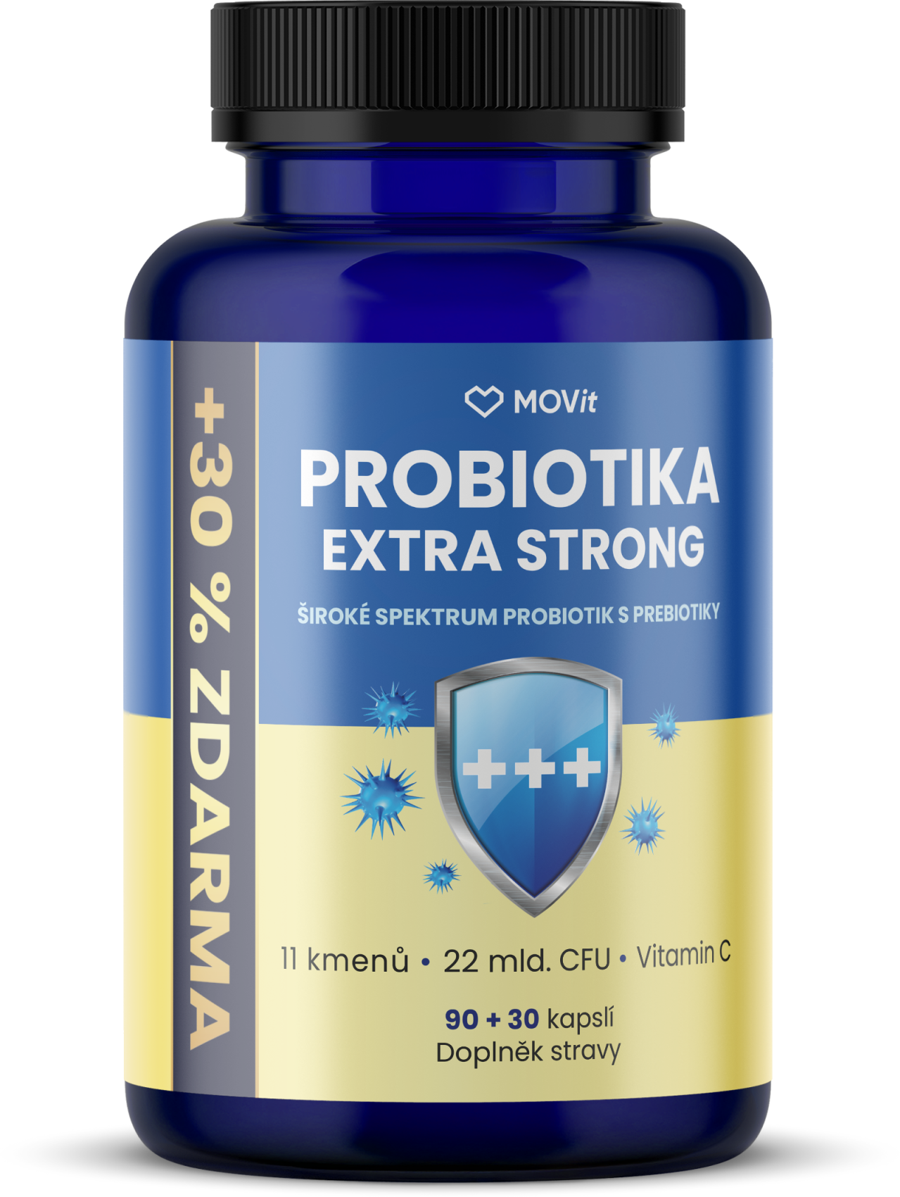 MOVit Energy Probiotika EXTRA STRONG 120 kapslí