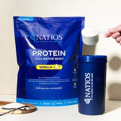 Natios Native Whey Protein, Vanilka 1000 g