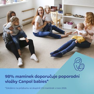 Canpol babies Vysoce absorpční tvarované vložky po porodu noční 10 ks