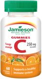Jamieson Vitamín C Gummies s příchutí pomeranče želatinové pastilky 60 ks