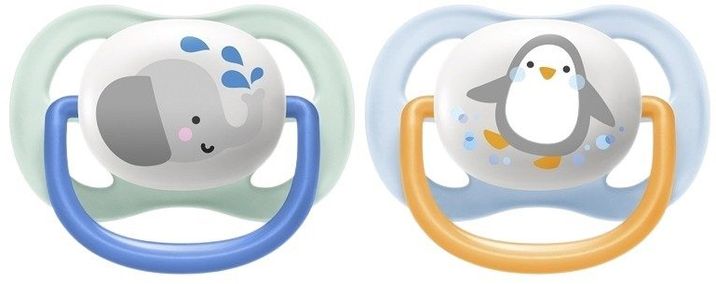 Philips Avent Šidítko Ultra air Zvířátko 0-6m chlapec 2 ks