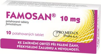 Famosan 10 mg, 10 tablet