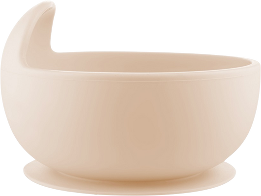 Canpol babies Miska silikonová s přísavkou krémová 330 ml