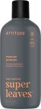 Attitude Super leaves Pánský sprchový gel Pačuli a Bourbon 415 ml