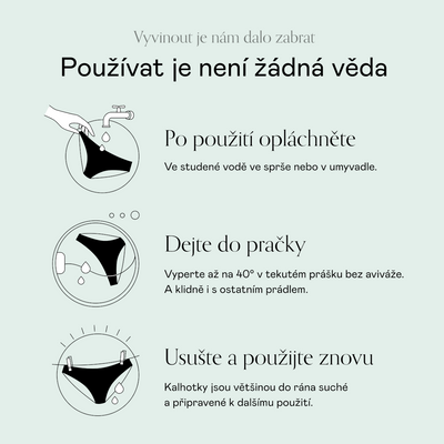 Snuggs Menstruační kalhotky slabá až střední menstruace vel. M 1 ks