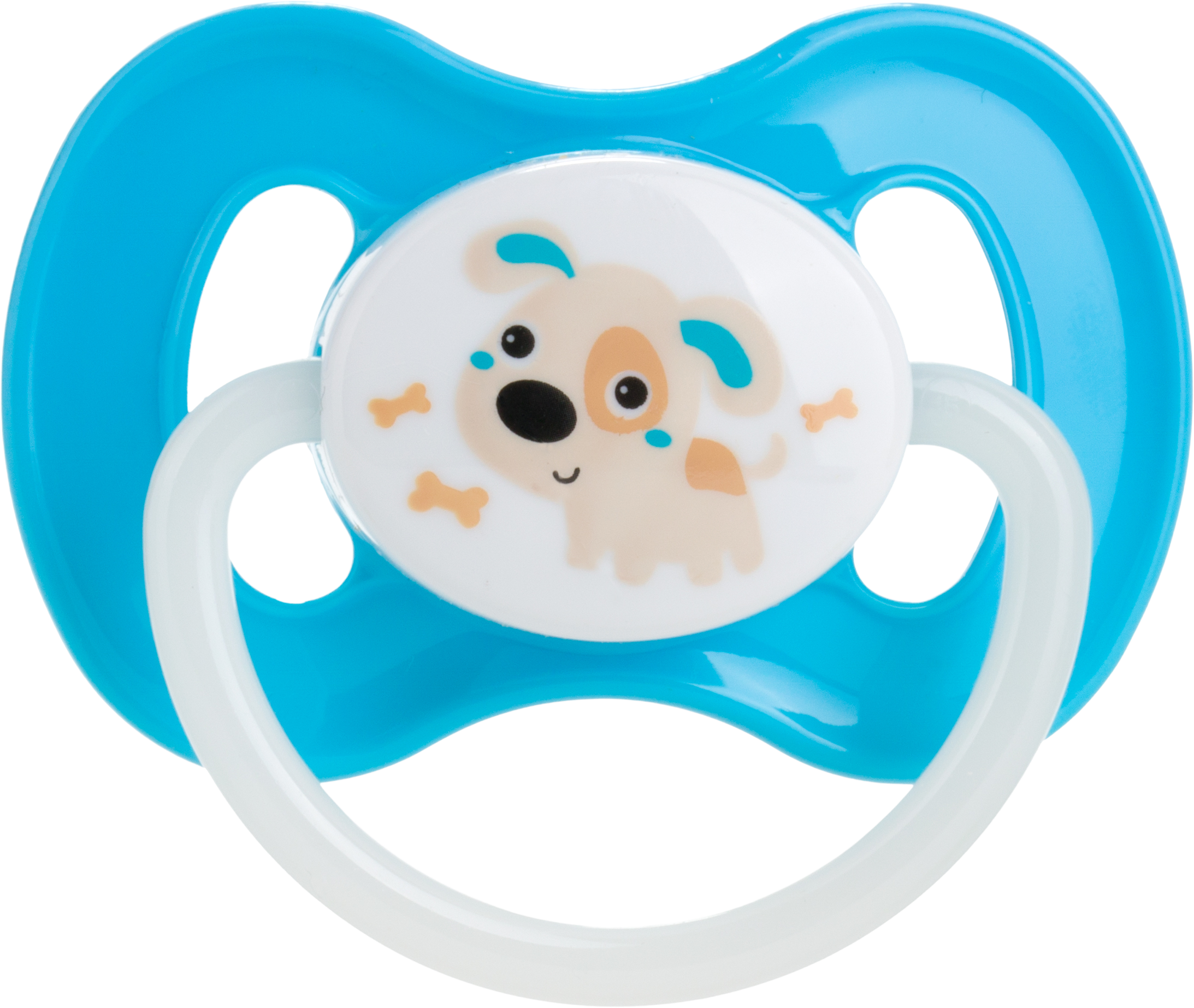 Canpol babies Dudlík svítící kaučukový třešinka BUNNY&COMPANY 6-18m modrý