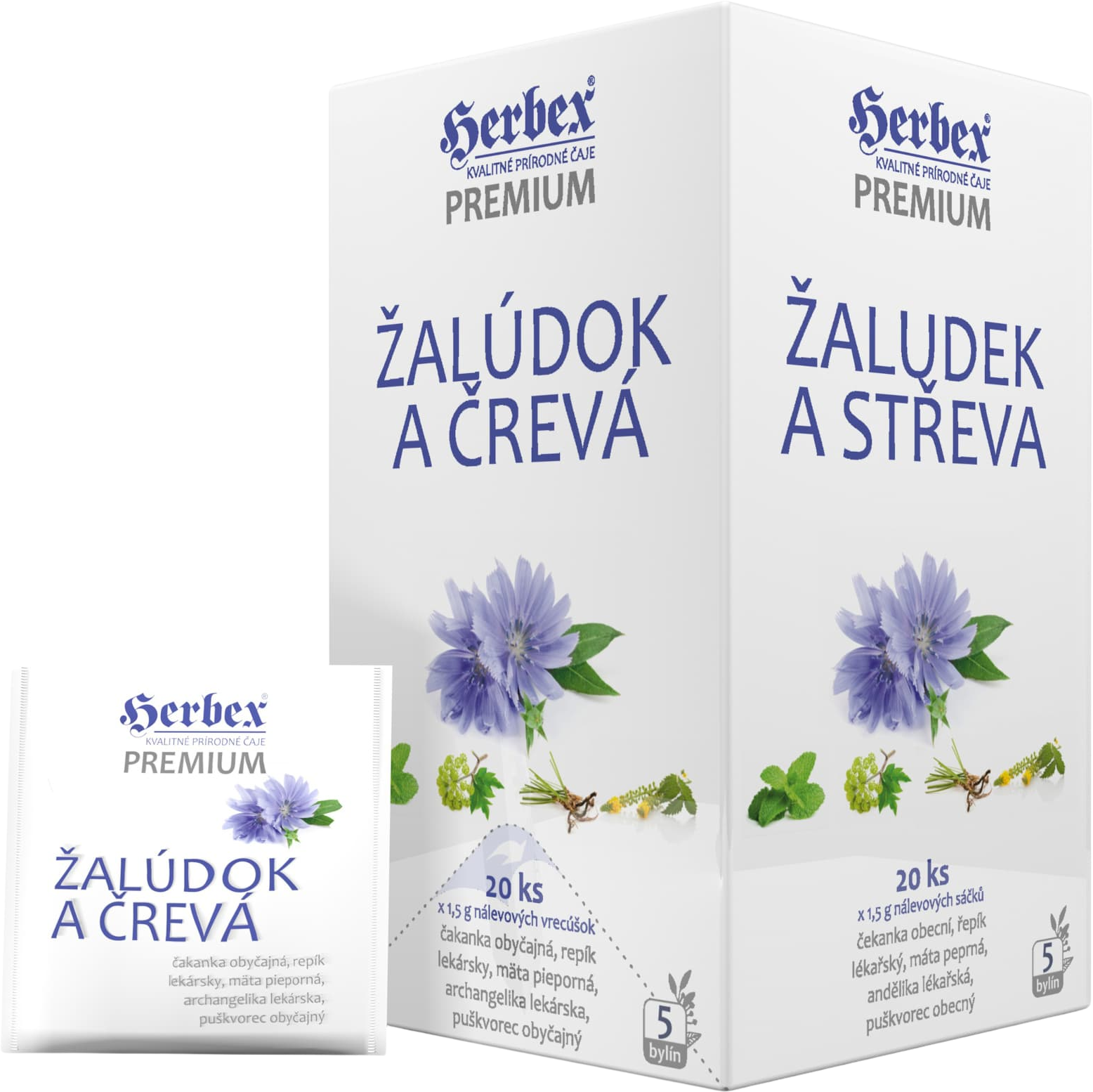 Herbex Žaludek a střeva sáčky 20 x 1.5 g