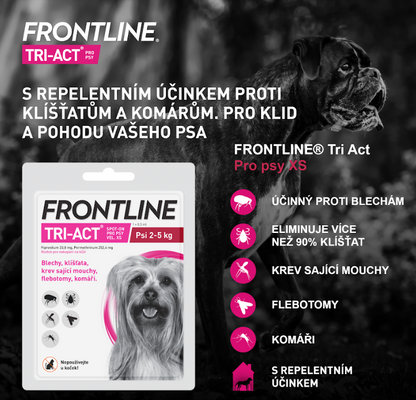 Frontline Tri-Act psi 2-5 kg spot-on 0.5 ml