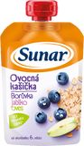 Sunar kašička ovocná kapsička borůvka, jablko, ovesné vločky 6m+ 120 g