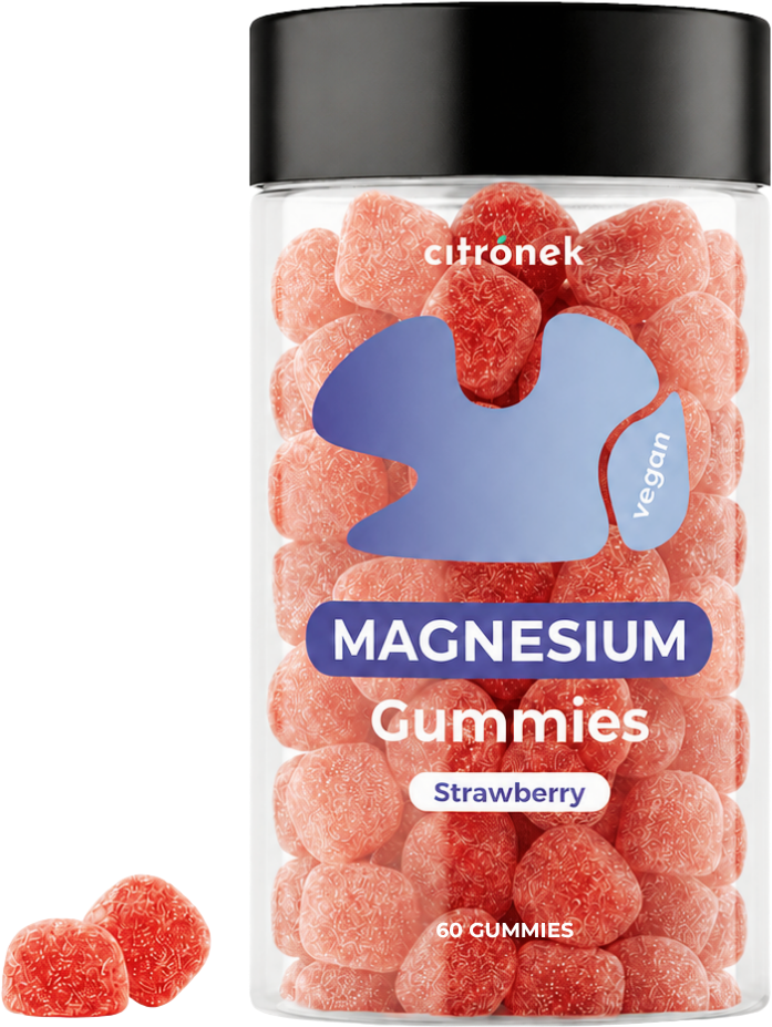 Citronek Magnesium Gummies s vitaminem B6 - jahodová příchuť 60 ks