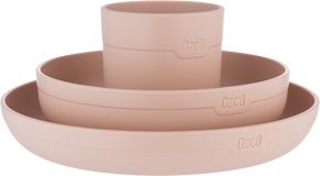 LOVI Sada nádobí s hrnečkem Nude 3 ks