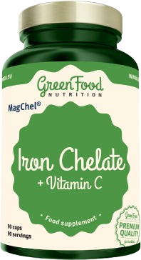 GreenFood Nutrition Iron Chelate 90 kapslí