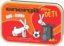 Energit Kidz s príchuťou marhuľa, jahoda, čučoriedka 42 tablet