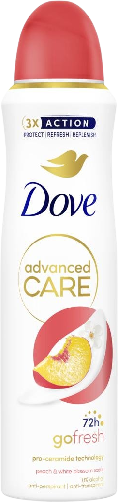 Dove Advanced Care Peach&White Blossom antiperspirant sprej 150 ml