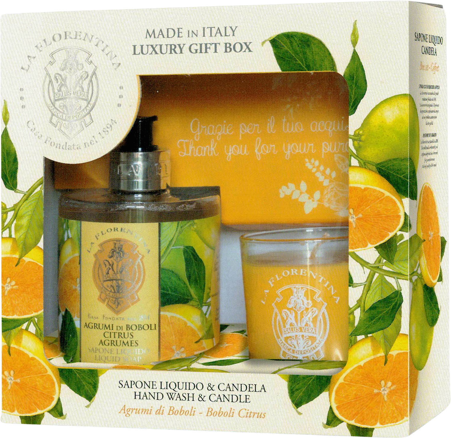 La Florentina Set Relax Agrumi di Boboli