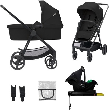 Kinderkraft Kočárek kombinovaný 4v1 Newly Classic Black + Mink PRO