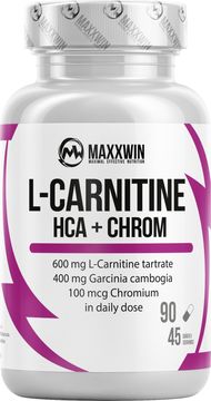 Maxxwin L-carnitine + HCA + chrom 90 kapslí