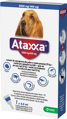 Ataxxa pro psy nad 25 kg spot-on 4 ml
