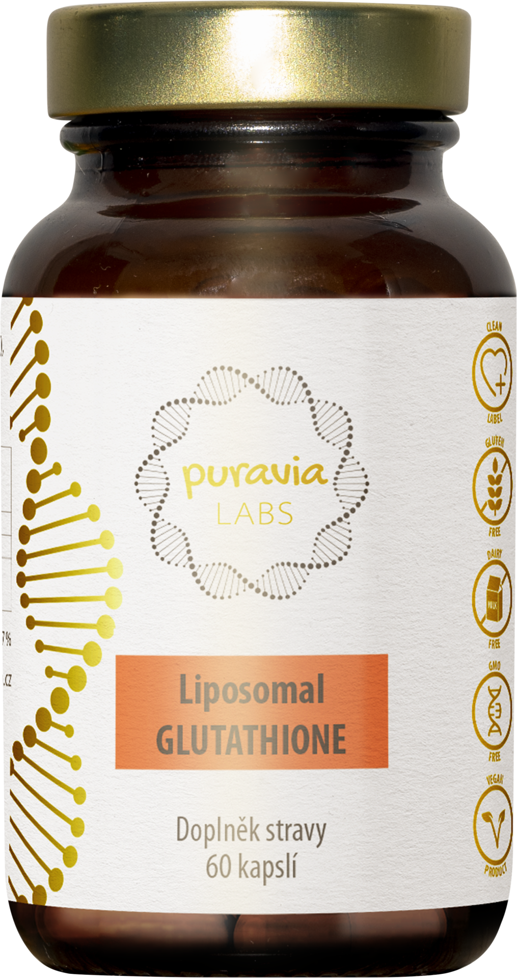Puravia LABS Liposomální glutathion 60 kapslí