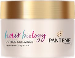 Pantene Hair Biology De-frizz & Illuminate maska 160 ml