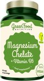 GreenFood Nutrition Magnesium Chelate + Vitamin B6 90 kapslí