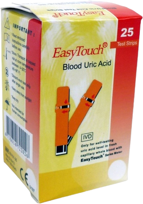 EasyTouch Proužky-kyselina močová 25 ks