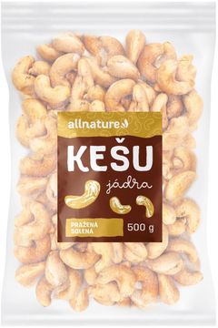 Allnature Kešu pražené solené 500 g