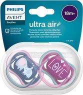 Philips Avent Šidítko Ultra air 18m+ dívka (slon) 2 ks