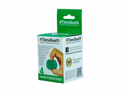 Theraband Hand Exerciser - posilovač rukou gelová kulička, zelená - středně měkká