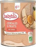 Babybio Nemléčná ovocná kaše 3 druhy ovoce 220 g