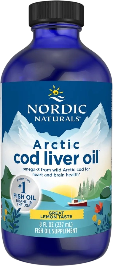 Nordic Naturals Olej z jater arktické tresky 1060 mg citrón 237 ml