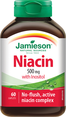 Jamieson Niacin 500 mg s inositolem 60 tablet