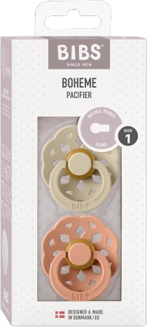 Boheme cumlíky z prírodného kaučuku, Vanilla / Peach 2 ks