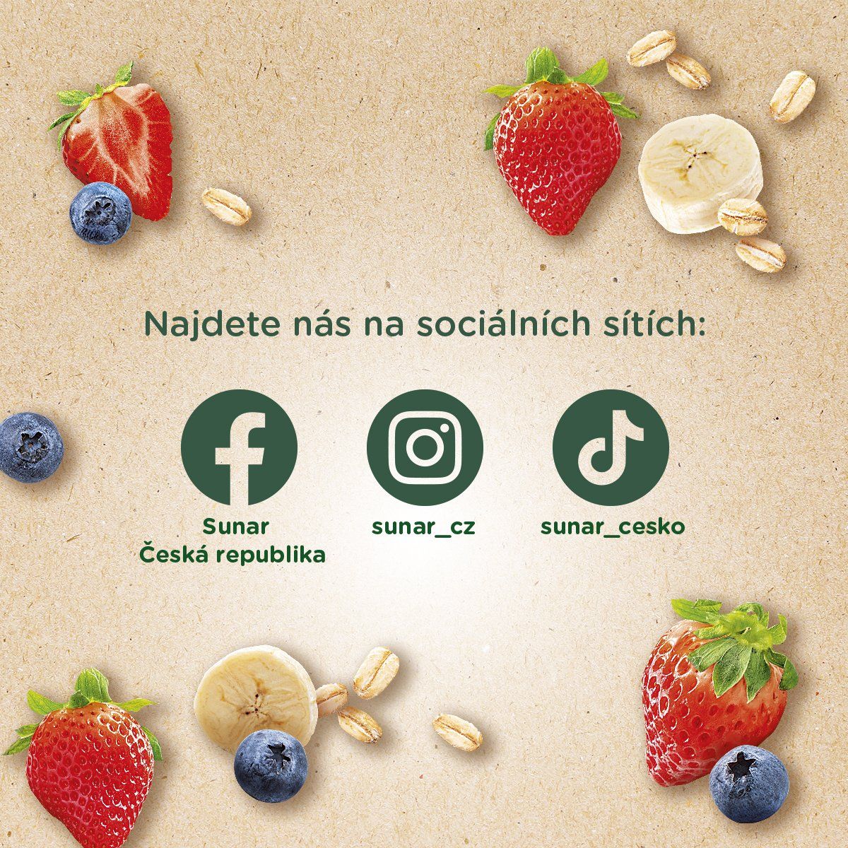 Sunar BIO ovocná kapsička Hopsáček jahoda, banán, borůvka a ovesné vločky 100 g