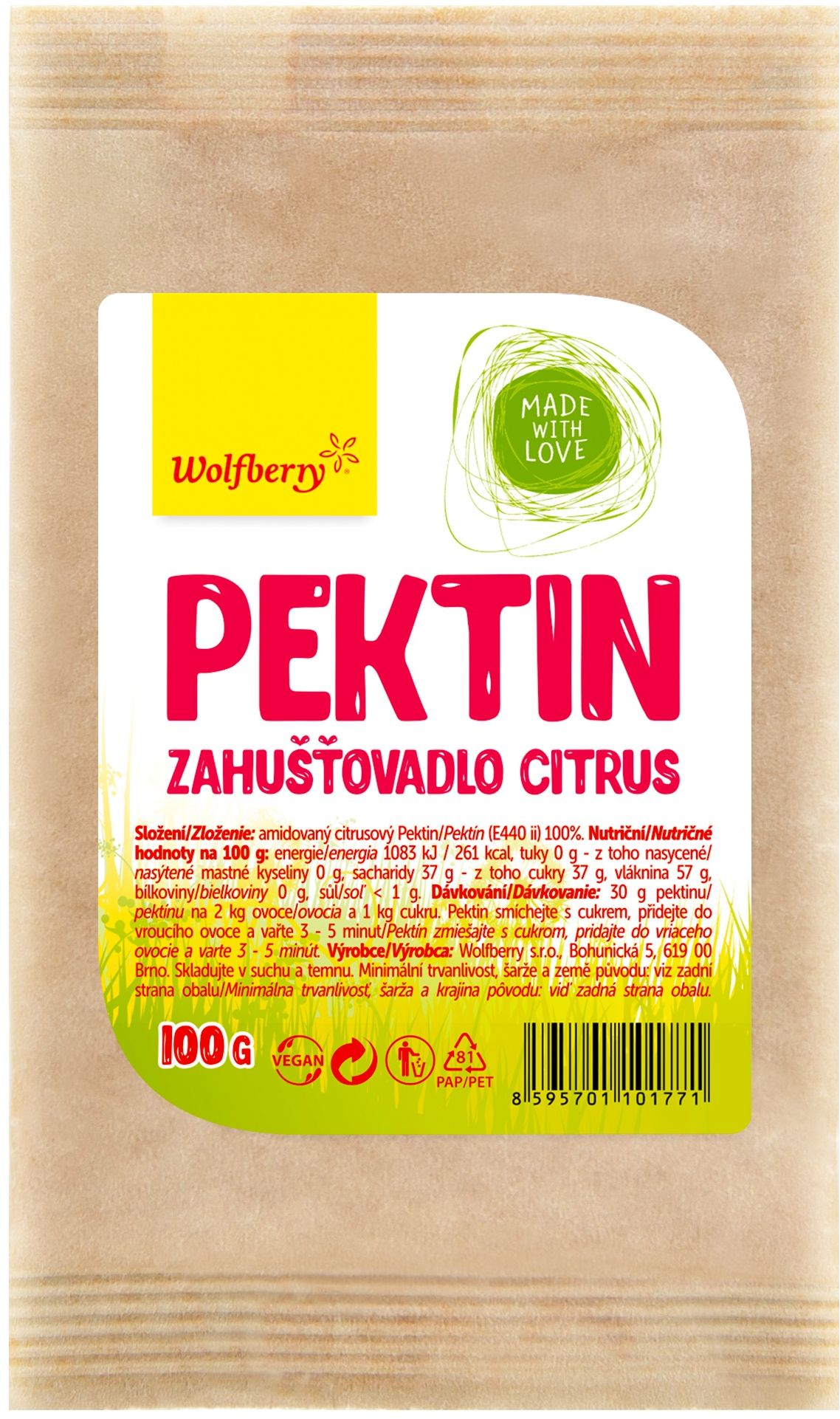 Wolfberry Pektin citrusový 100 g