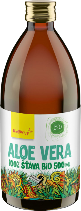 Wolfberry Aloe vera šťáva 100% BIO 500 ml