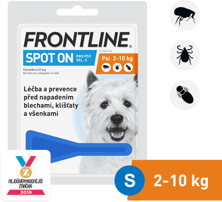 Frontline Spot On Dog S 2-10 kg 3 x 0.67 ml