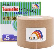 Temtex kinesio tape Tourmaline, béžová tejpovací páska 5cm x 5m