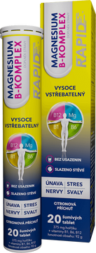 Glenmark Magnesium B-Komplex Rapid šumivé tablety 20 ks