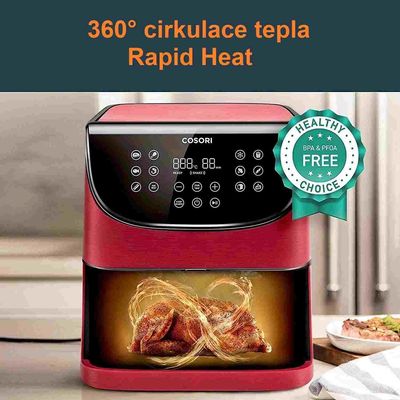 Cosori Horkovzdušná digitální fritéza červená CP158-AF Premium