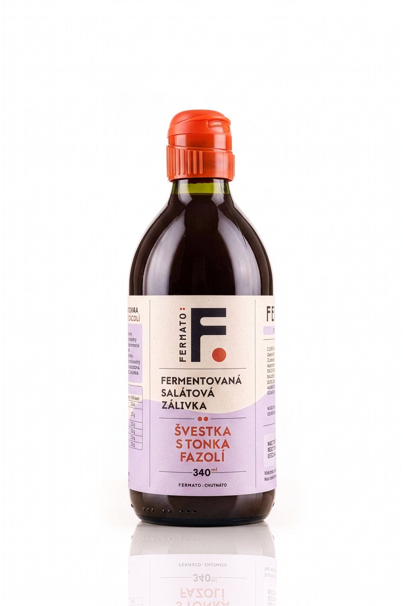 Fermato Fermentovaná salátová zálivka - Švestka s tonka fazolí 340 ml