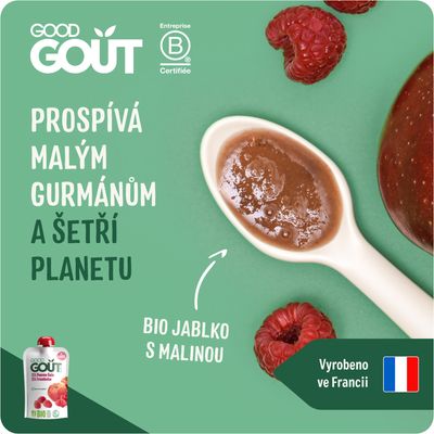 Good Goût BIO Jablko s malinou 120 g